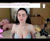 Amateur sex cam
 with pinkiepie1997. Brunette with big boobs